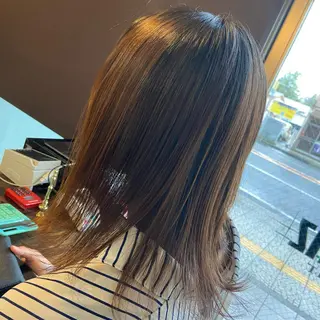 セミロング 💜推しインナー カラー/菊池柊真💜のヘアスタイル