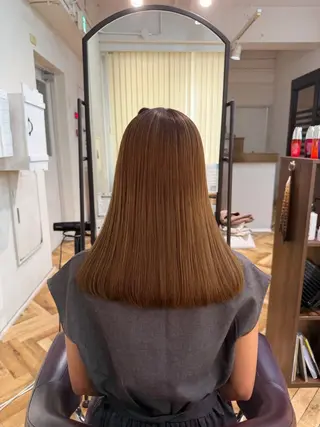 ミディアム カラー うる艶×透明感カラー 🫧/ほのかのヘアスタイル