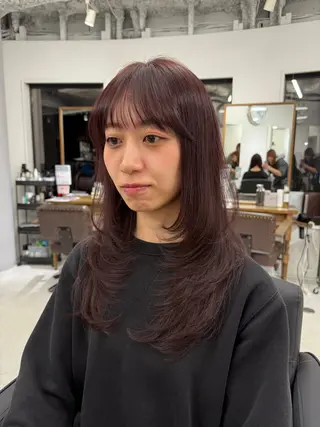 ロング 🍒ベージュ/ピンク ベージュ🍒なつきのヘアスタイル