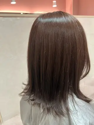 セミロング 大山 莉奈のヘアスタイル