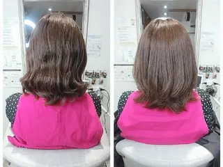ミディアム カラー kijima ricoのヘアスタイル