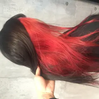 カラー ブリーチ/ウルフ特化 渋谷カルチャー交差点のヘアスタイル