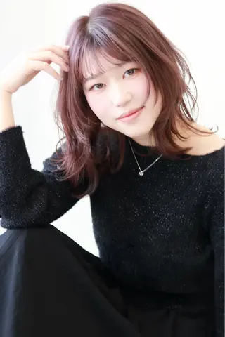 セミロング 杉若 利彦のヘアスタイル