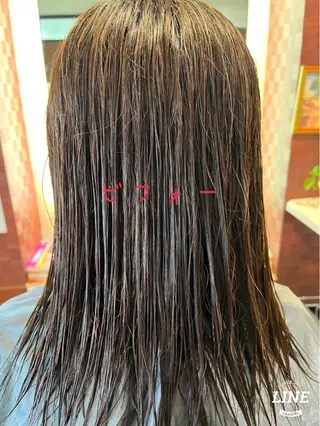 セミロング カラー 織田 英之のヘアスタイル
