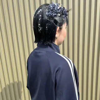 ショート ヘアアレンジ はちすか るかのヘアスタイル