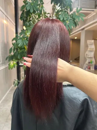 セミロング カラー ひめな /ブリーチ/一宮のヘアスタイル