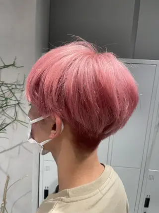 ショート メンズ 透明感カラー✨艶髪 制作🌱山根あゆみのヘアスタイル
