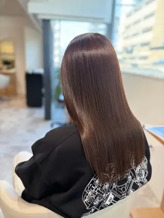 セミロング 髪質改善/髪質改善 メテオカラー/谷本のヘアスタイル