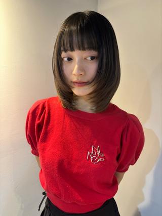 ミディアム カラー ボブカット募集中/ COCOROのヘアスタイル