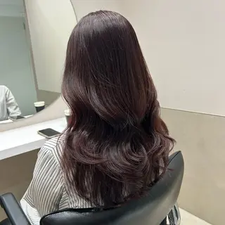 セミロング カラー ヘアアレンジ mai🍑暖色カラー /レイヤー💖のヘアスタイル