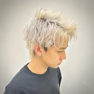 カラー 相模大野メンズ パーマ 仁翔のヘアスタイル