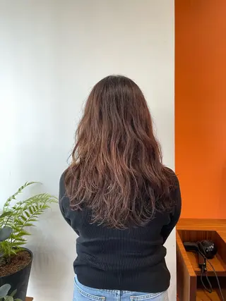 ロング カラー 上島 未緒のヘアスタイル