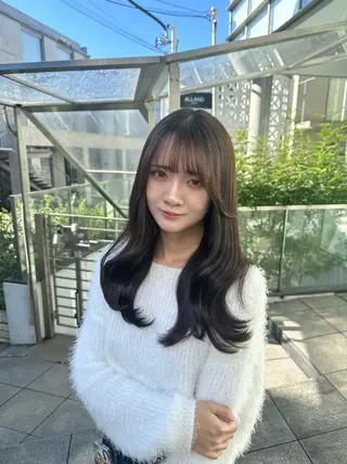 セミロング カラー 🖤KURUMI🖤 潤艶・髪質改善のヘアスタイル