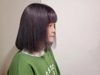 ミディアム カラー パル__レイヤー/パ ーマ/デザインカラーのヘアスタイル