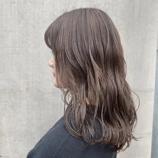 ミディアム カラー マンツーマン 美容師💚コウブチのヘアスタイル
