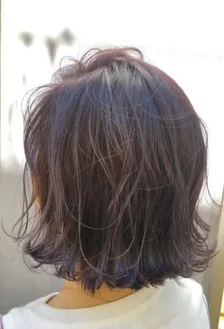 ミディアム カラー 長谷川 香織のヘアスタイル