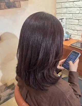 ミディアム カラー flencia 丸 和博|カットのヘアスタイル