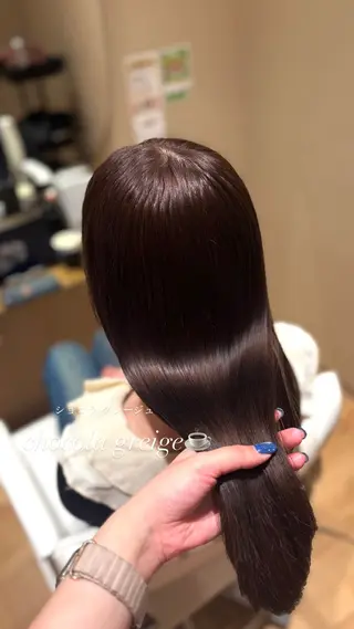 ロング 中島愛佳🐥⸒⸒ 縮毛矯正/艶髪カラーのヘアスタイル