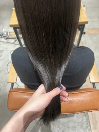 ロング カラー 🫧寒色カラー/透明 感ブラック/Risaのヘアスタイル