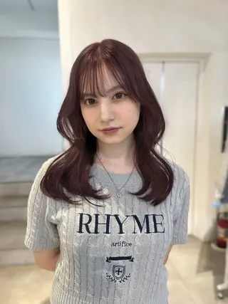 ロング カラー 韓国ヘアメンズ・レデ ィース特化ミクのヘアスタイル