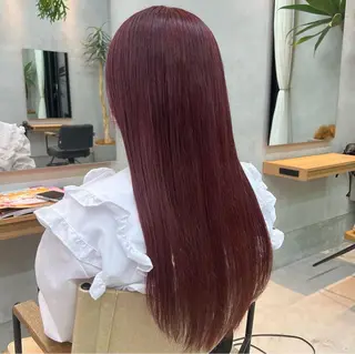 ロング カラー SOYON AYAKAのヘアスタイル