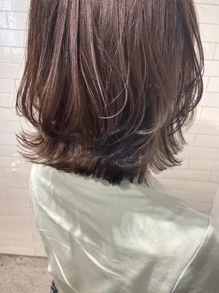 ミディアム カラー ヘアアレンジ レイヤー×ヘッドスパ *保田遥*のヘアスタイル