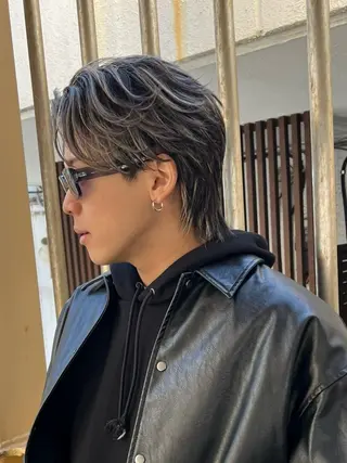 ミディアム パーマ メンズ 内山 京耶のヘアスタイル