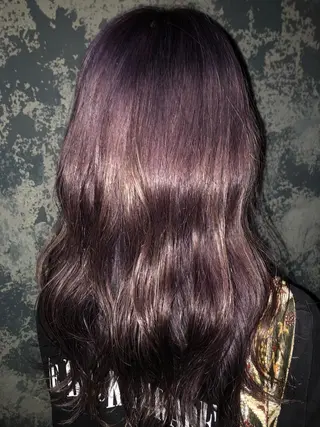 ロング カラー 松田 真央のヘアスタイル
