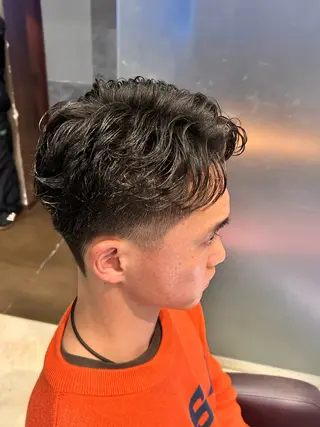 パーマ メンズ 笠井 雅斗のヘアスタイル