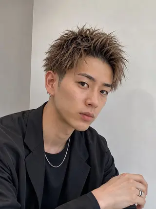 ショート カラー メンズ 🌞塙　湧貴🌞 スパイキーショートのヘアスタイル