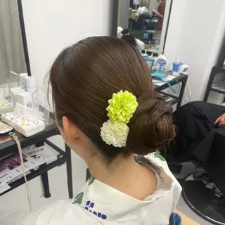 ミディアム カラー パーマ ヘアアレンジ メンズ キッズ ネイル マツエク・マツパ アイブロウ mona/ ストレートスタイル✨のヘアスタイル