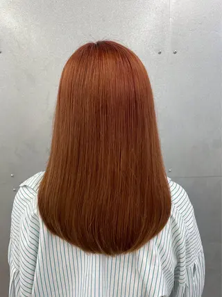 ロング カラー 北川 実織のヘアスタイル