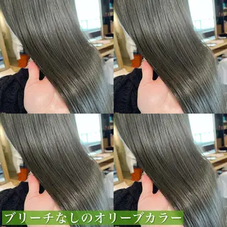 セミロング カラー navile原宿 yumaのヘアスタイル