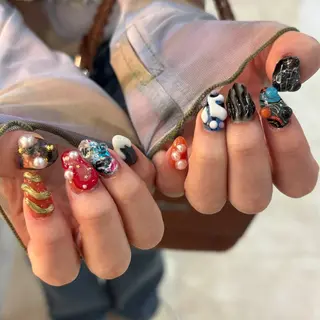 ネイル 栗田 ゆう子のネイルデザイン