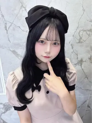 カラー RiRi🩵 アイドルモテカラー♡のヘアスタイル