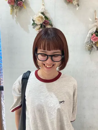 ショート ブリーチなしダブルカ ラー🎀透明感/AOのヘアスタイル