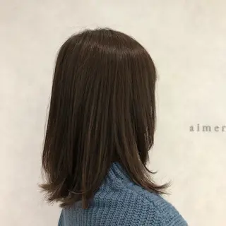 ミディアム こうやま みるのヘアスタイル