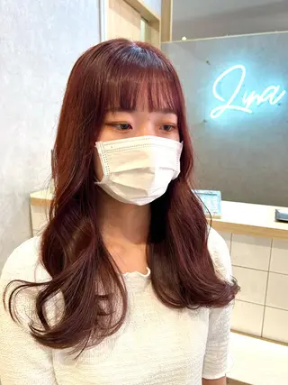 セミロング カラー mizuki roan多々良店のヘアスタイル