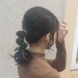 ヘアアレンジ レイヤー/ブリーチ/ 新宿/福元実希のヘアスタイル
