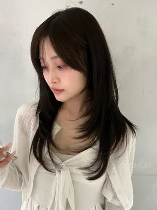 ロング 韓国ボブ/ハッシュ カットKIRAのヘアスタイル