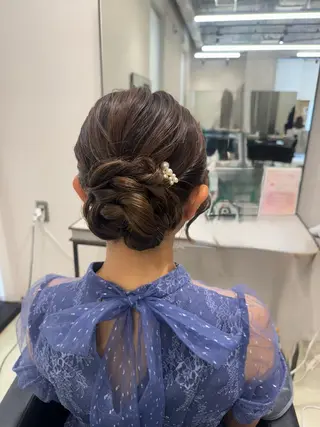 ヘアアレンジ 透明感カラー✨艶髪 制作🌱山根あゆみのヘアスタイル