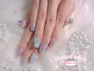 ミディアム Hanaai salon あまねのネイルデザイン