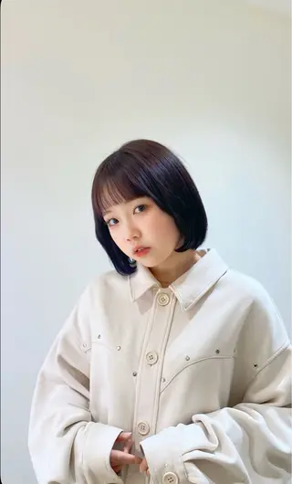 カラー JADE海璃 波巻きパーマのヘアスタイル