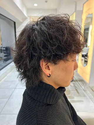 パーマ メンズ 稲村 直也のヘアスタイル
