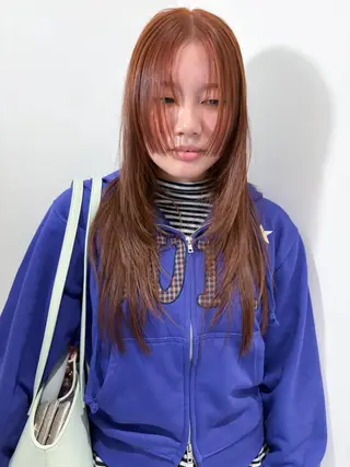 ロング カラー Luca🟠 透明感カラーのヘアスタイル