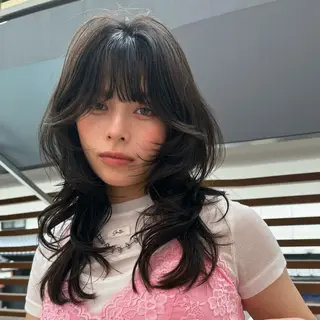 セミロング 🩵縮毛矯正・ボブ 岩原朋也🩵のヘアスタイル