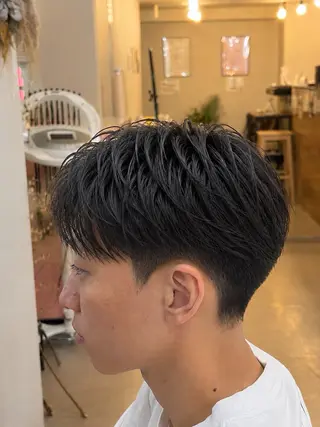 ショート パーマ メンズ 店長⚜️メンズカット パーマ⚜️則次亮哉のヘアスタイル