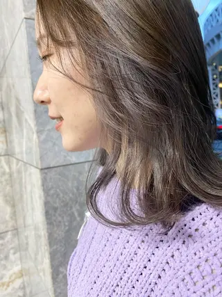 ミディアム 韓国美容室出身 🌹Sana/梅田のヘアスタイル