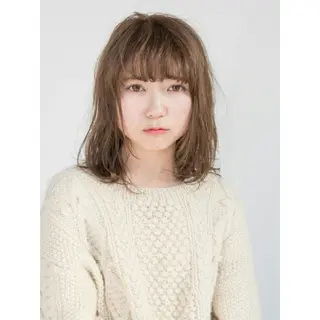 ミディアム 永野 良一のヘアスタイル