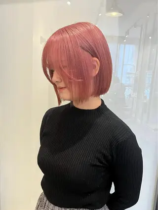 ショート カラー AMI🎀韓国ヘア 透明感カラーのヘアスタイル